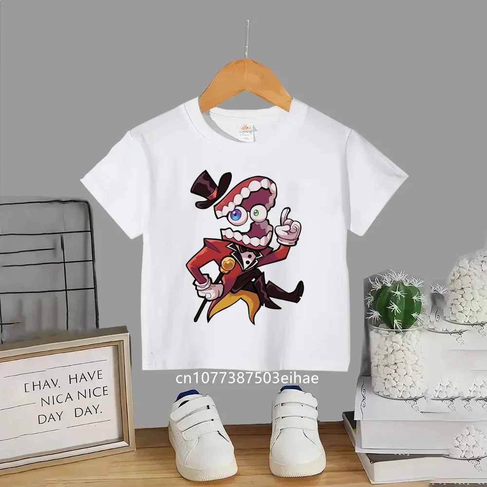 New Style The Amazing Digital Circus Kids Casual Tops, Anime Print Cotton Short Sleeve Tshirts, Boys Girls Summer Daily Outfit