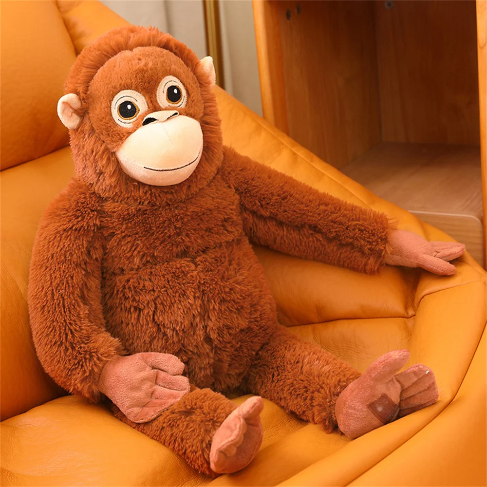 66cm Lovely Gorilla Plush Toy brown Monkey Soft Stuffed Doll Backpack Car Bag Room Decor Kid Gift Baby Appease