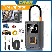 120W Mini Tire Inflator Digital Display Screen Portable Wireless Air Pump Compressor Injector Set for Bicycles Motors Balls Cars
