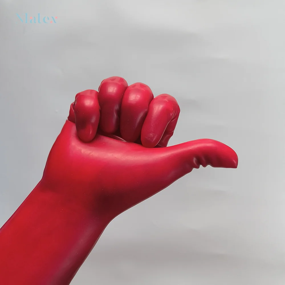 Natural latex gloves short cosplay accessories 0.4 thickness excellent elasticity and softness