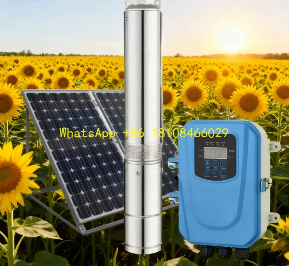 

Сверхвысокоподъемный солнечный глубокий насос. Скорость потока: головка/4,5 м3/ч. Глубина колодца: 227 м для капельного орошения плато подсолнечника.