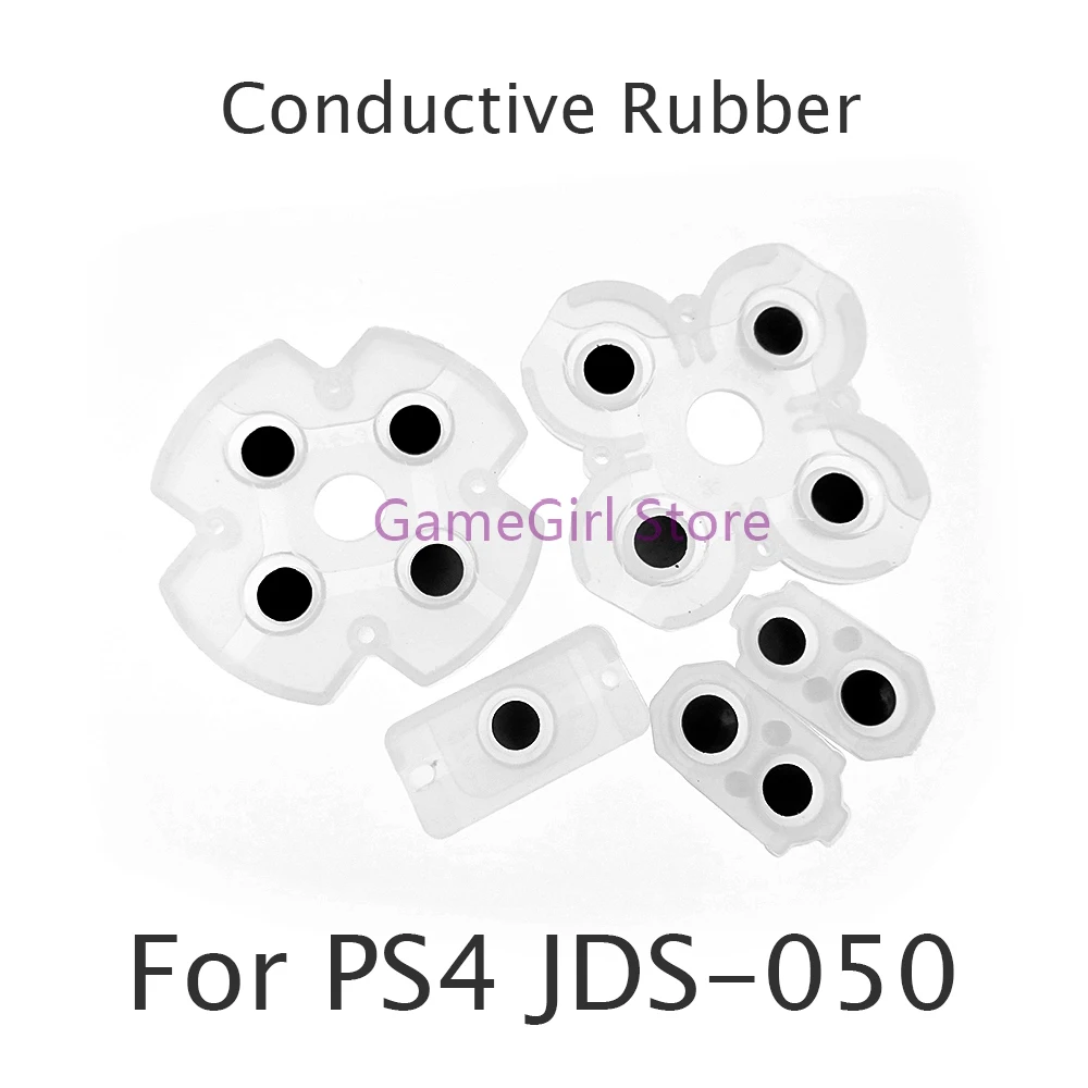 

100sets Full Set Silicone Conductive Rubber Pads Buttons For Playstation 4 PS4 JDS-050 5.0 055 Controller