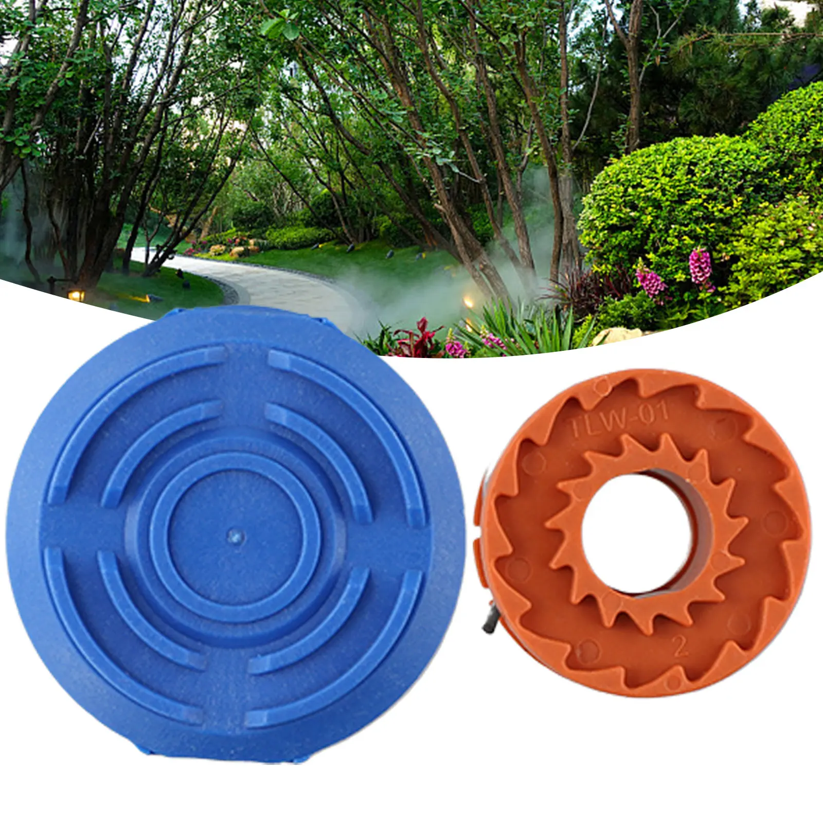 Spool Cover and Line para MacAllister, MGTP18Li Strimmer, Garden Grass Lawn Strimmers, Trimmers Substituir Peças de Ferramenta, 1,5mm, 1x2,5 m
