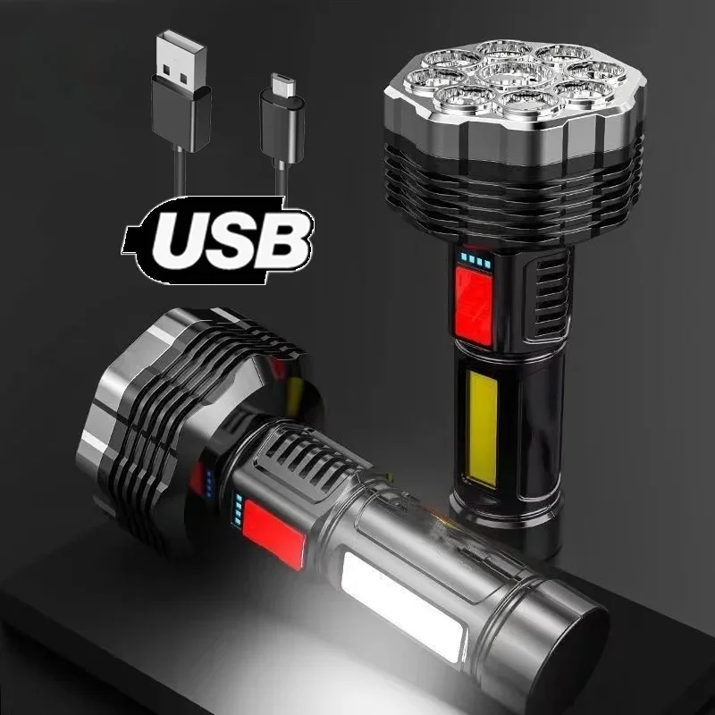 

Super Bright Flashlight Usb Rechargeable Long-range Outdoor Flashlights High Power Led Torches Tactical Flashlights