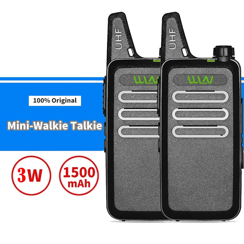 2pc Kid Walkie Talkie High Power 2w Long Range Radio Handheld Mobile Walkie Talkie