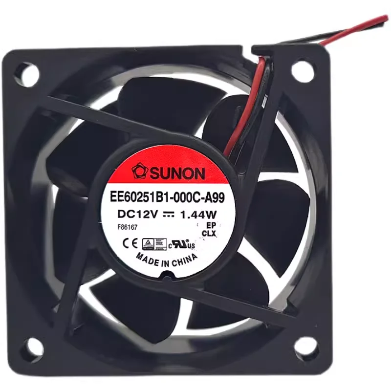 

ORIGINAL EE60251B1-000C-A99 12V 1.44W 6025 60*60*25mm NEW COOLING FAN RADIATOR