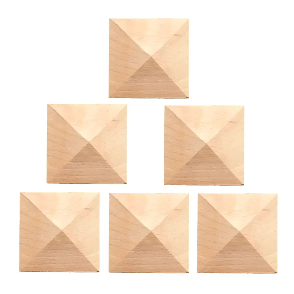 

4/5/6pcs Vintage Unpainted Wood Carved Decal Corner Onlay Applique Frame for Home Furniture Wall Cabinet Door Decor Crafts