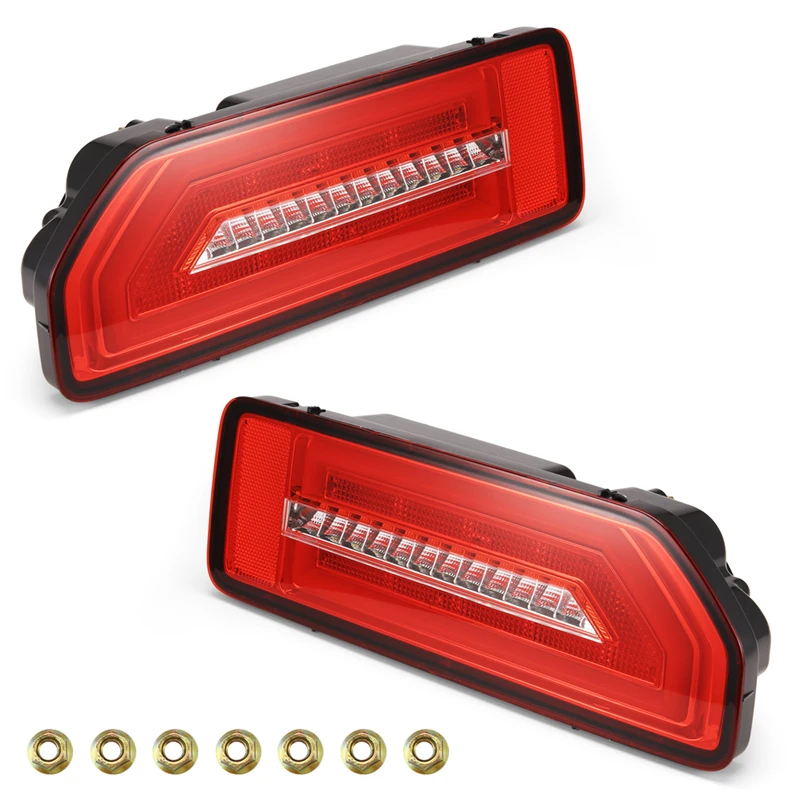 1Pair LED Tail Stop Lamp Rear Parking Brake Turn Signal Reflector Taillight For Suzuki Jimny 2019-2022