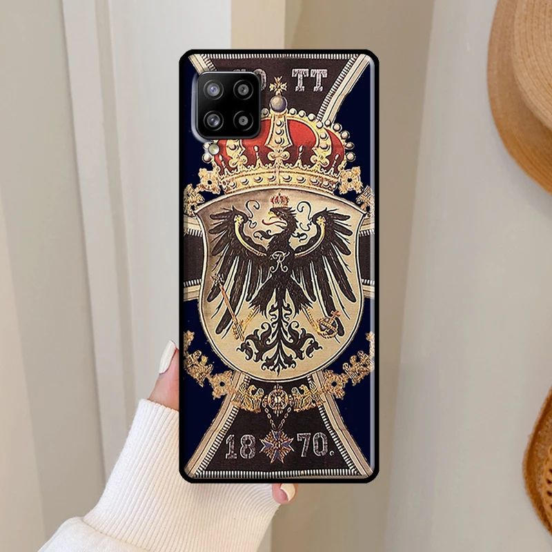 German 1870 Gott mit Uns Iron Cross Case For Samsung Galaxy A14 A34 A54 A53 A33 A13 A73 A51 A71 A50 A12 A22 A32 A52 A72 Coque