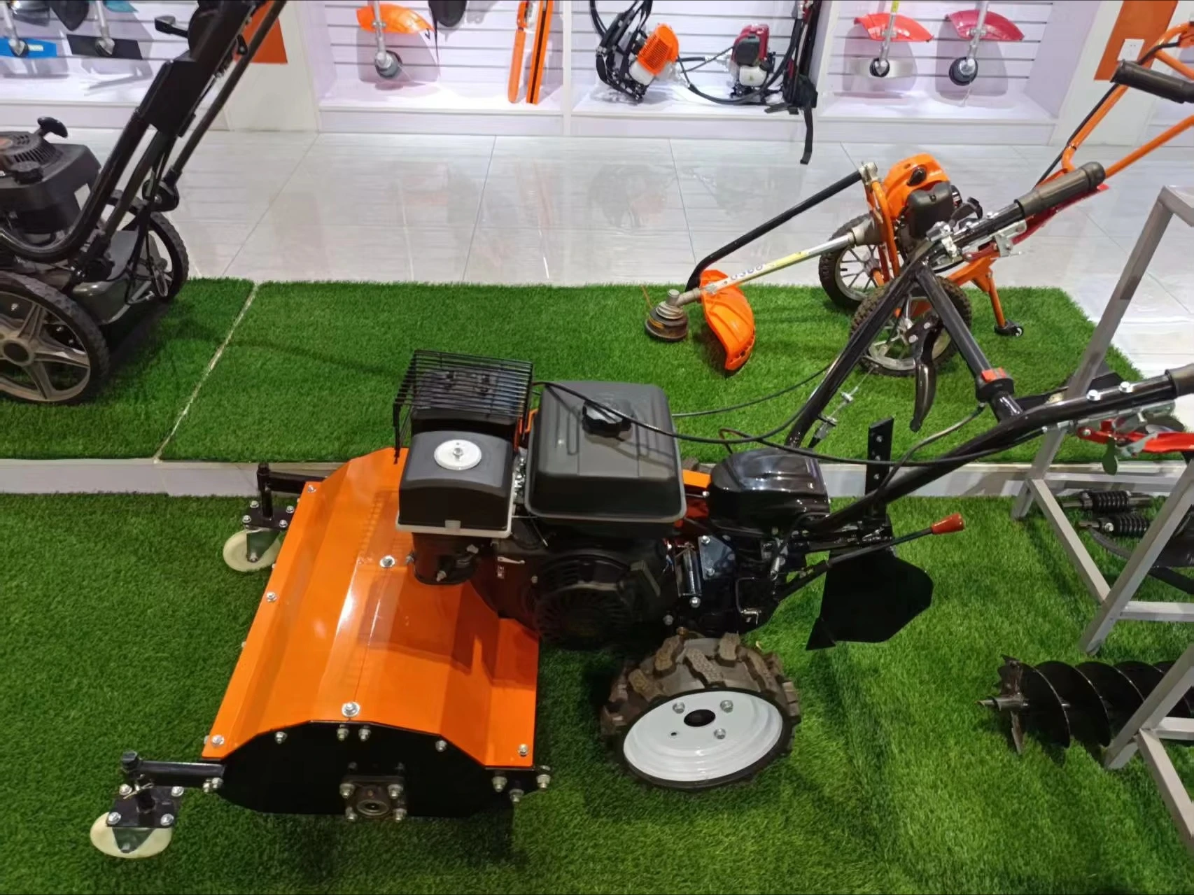 Grass Shredder G550170B Hand Push Lawn Mower with Self Propelled Feature 4-stroke Engine