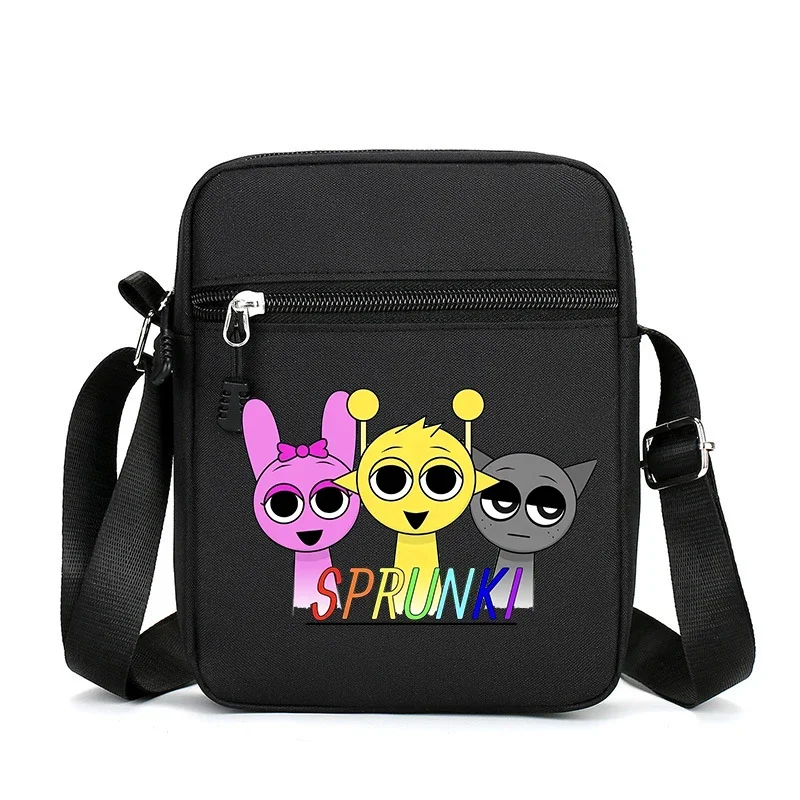 Sprunki Shoulder Bag for Men WOMEN Anime Crossbody Bags Boy Girl Kawaii Canvas Square Messager Women Travel Sport Gift HOT SALE