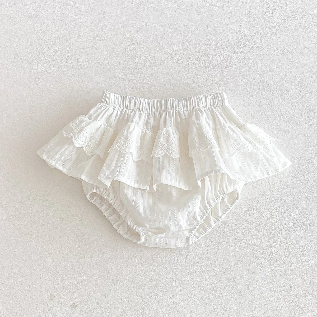Baby Mädchen Rüschen Spitze Rock Shorts Kinder Stickerei Pettiskirt Kleinkind Tutu Rock Säugling Pumphose Kuchen Layeres PP Shorts 0-3t – Detail 7