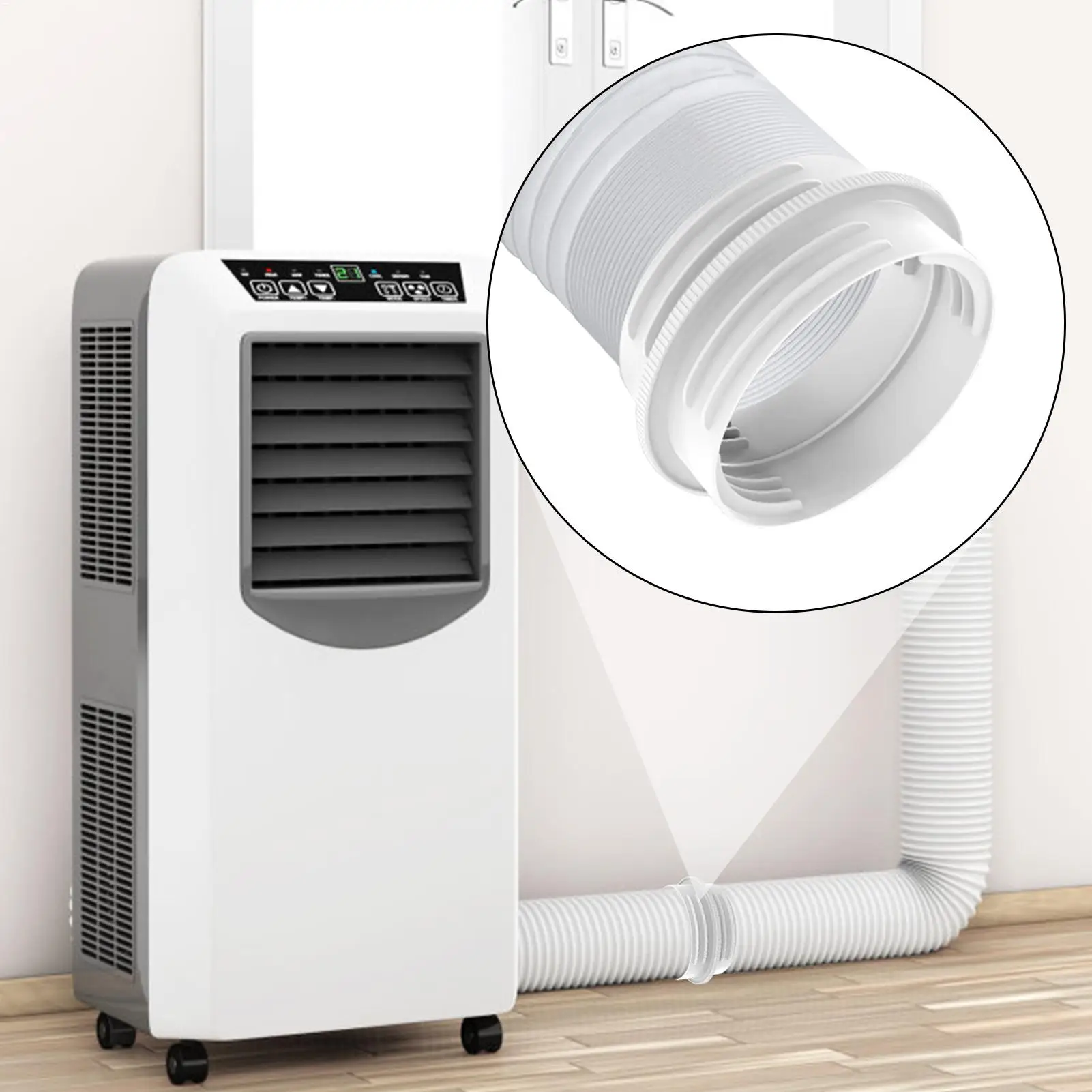 

Соединитель выхлопного шланга кондиционера Адаптер для шланга кондиционера Охлаждающие инструменты Крышка Соединительный фитинг Вентиляционное сливное разделенное окно