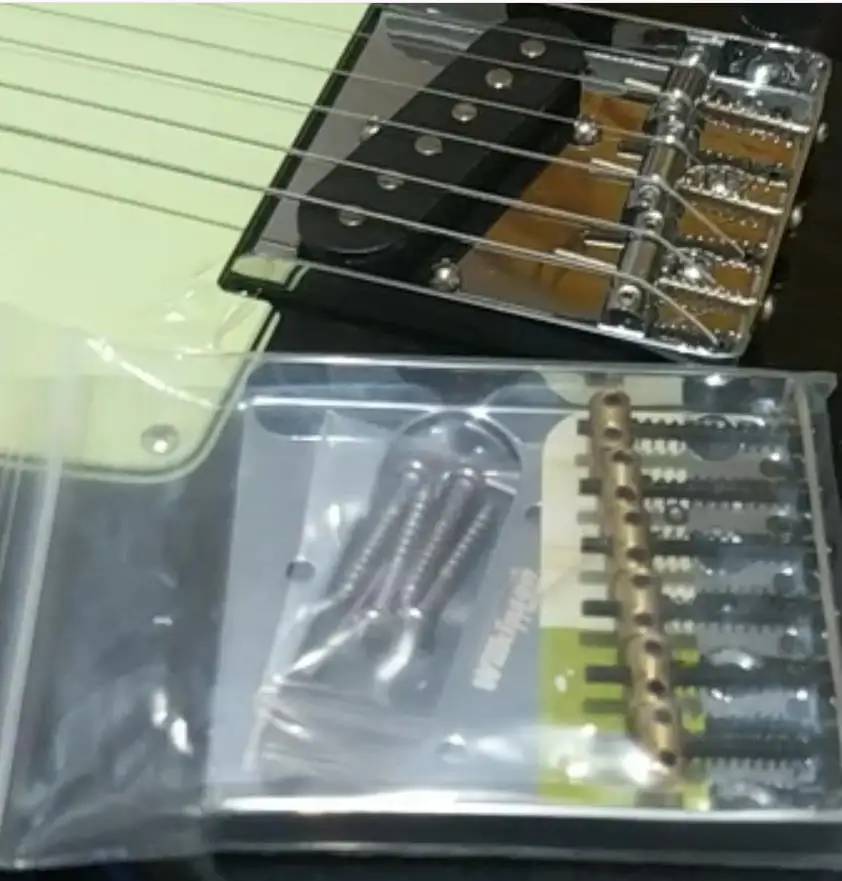 

Винтажный бридж Wilkinson R, латунные седла, гитарный бридж для электрогитары, хром, серебро, WOT02