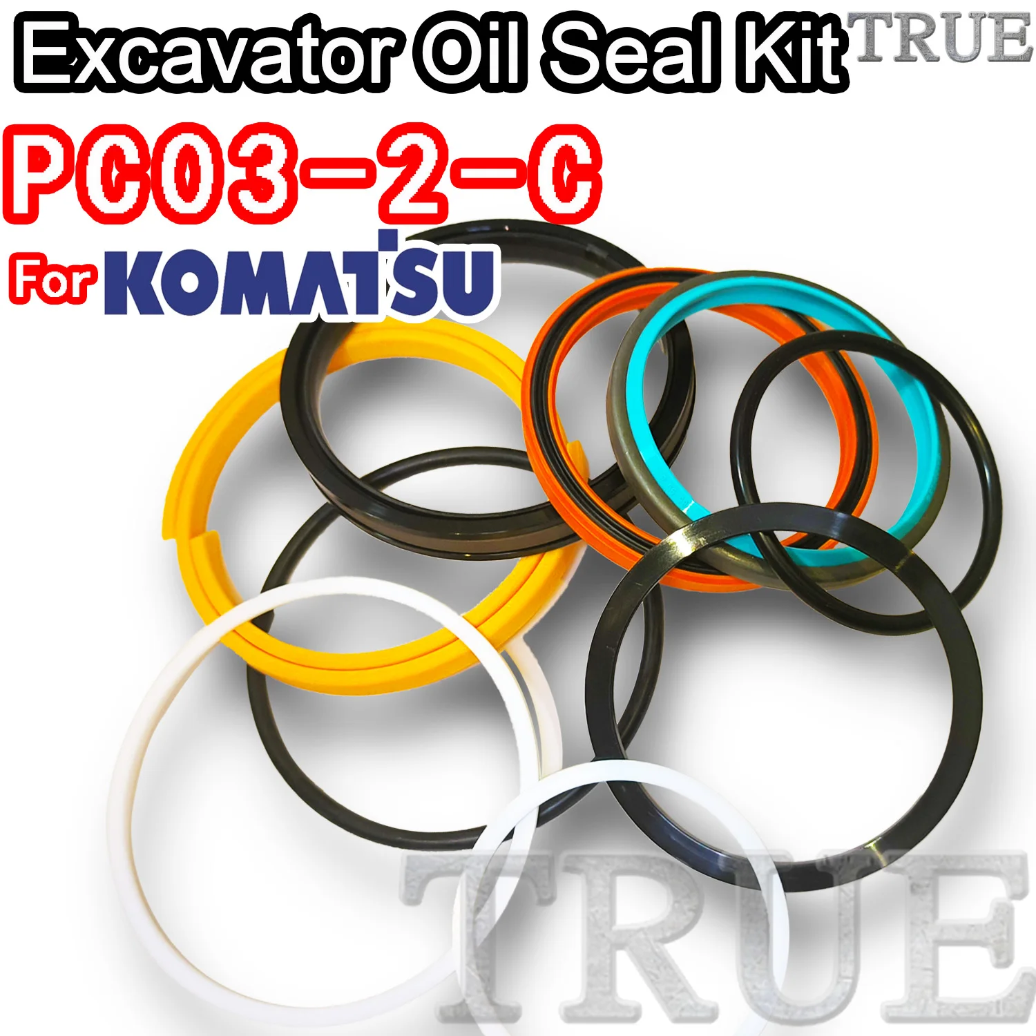 For PC03-2-C KOMATSU Oil Seal Excavator Repair Kit PC03 2 C Set Pack Heavy Master Excavating Machinery Maintenance Floating Dust