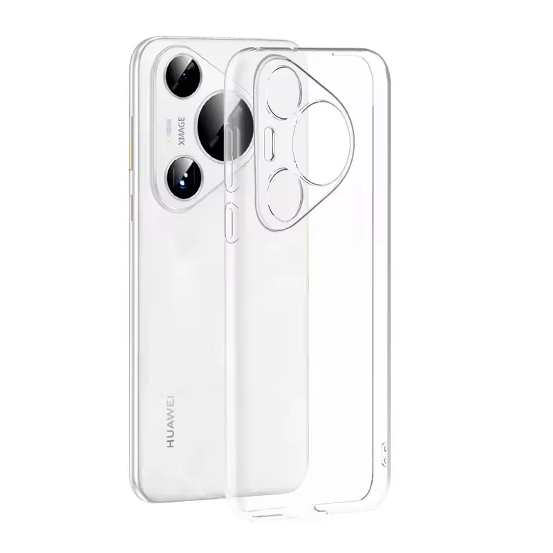 

Ultra Thin Silicone Soft Case for Huawei Pura80 pro plus Clear Shockproof Cover Shell Soft Touch Design