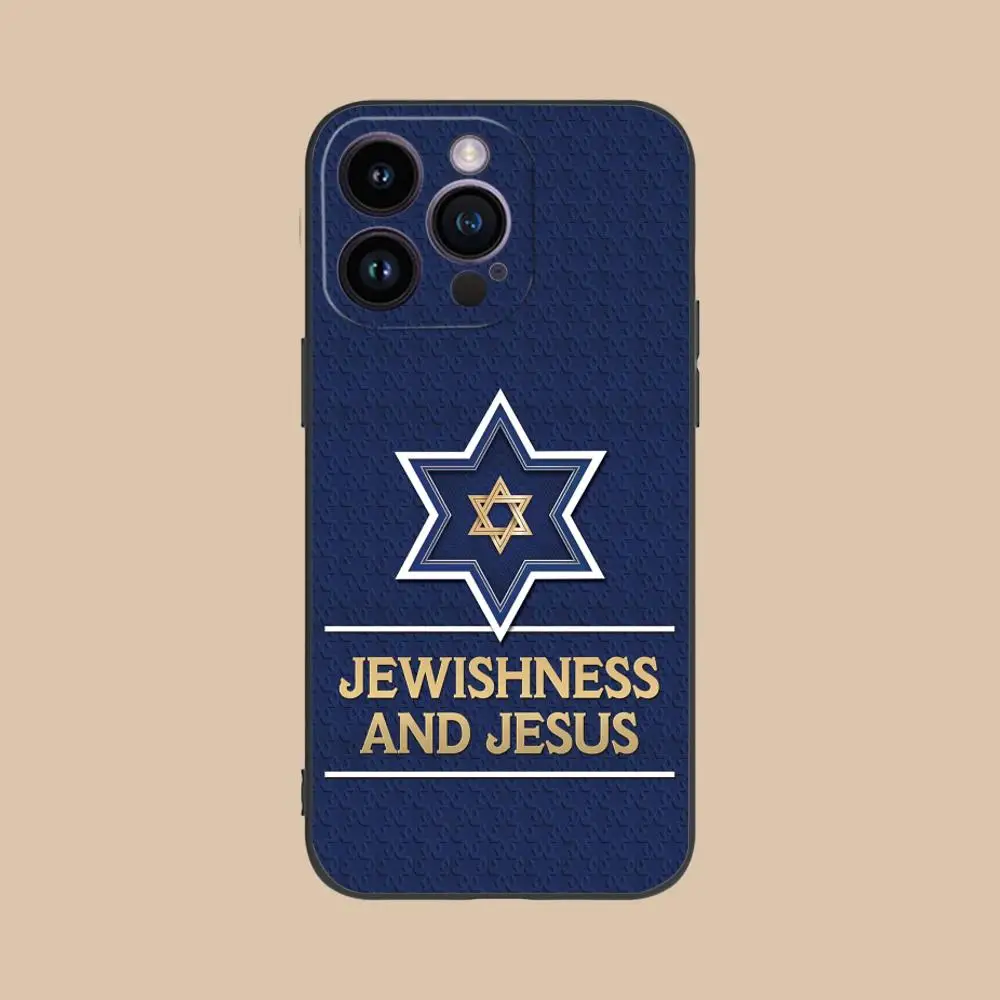 اليهودية ديفيد ستار قضية الهاتف الخليوي المحمول آيفون 17 16 15 14 13 12 11 X XR XS 8 7 برو ماكس زائد غطاء ملون صغير جميل