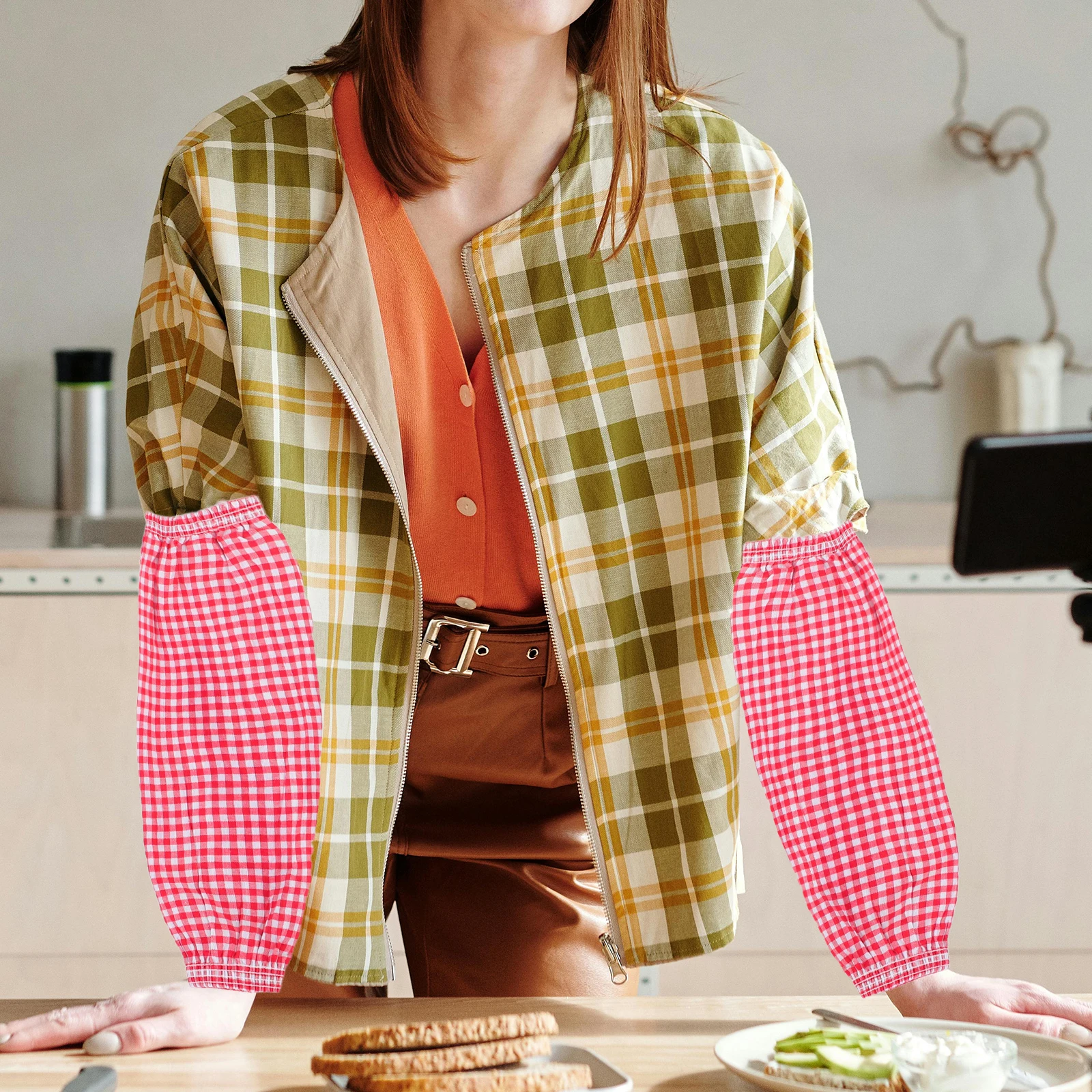 

Cleaning Sleeves 2 Pairs Arm Oversleeves Kitchen Cooking Water Proof Heat Resistant Oilproof Covers Washable Accessories