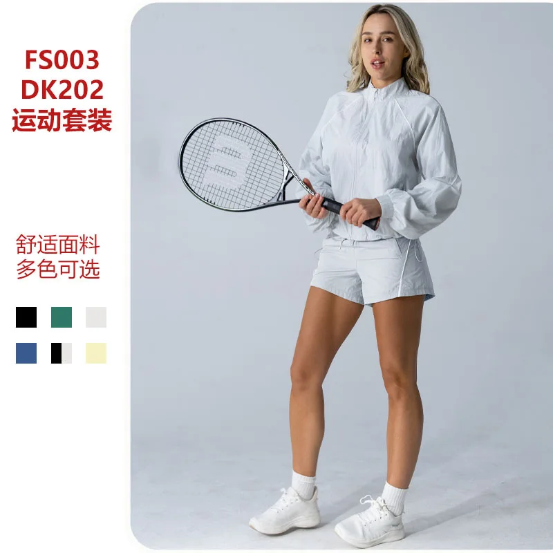 

Quick-drying casual two-piece set for golf, tennis, running, fitness, cross-border outdoor, long-sleeved sports Running set