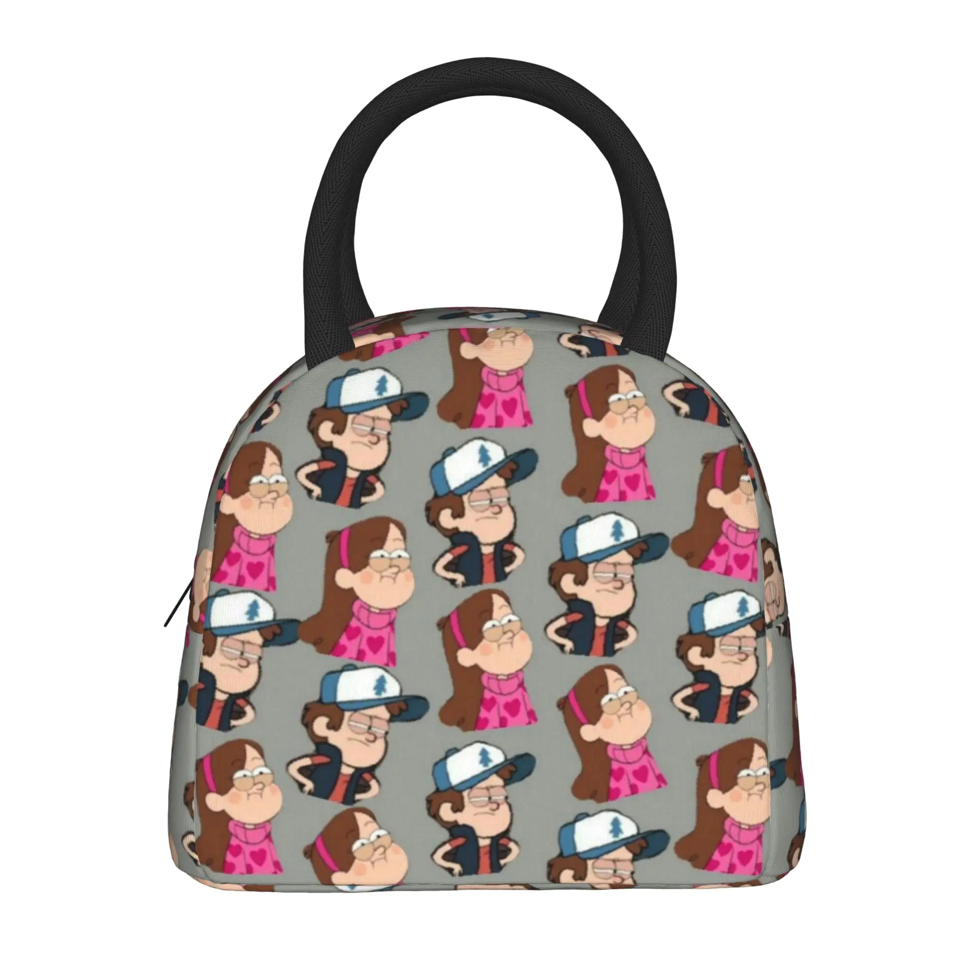 Gravitys Falls Thermal Insulated Lunch Bags for Office  Portable Food Bag Men Women Cooler Thermal Lunch Boxes
