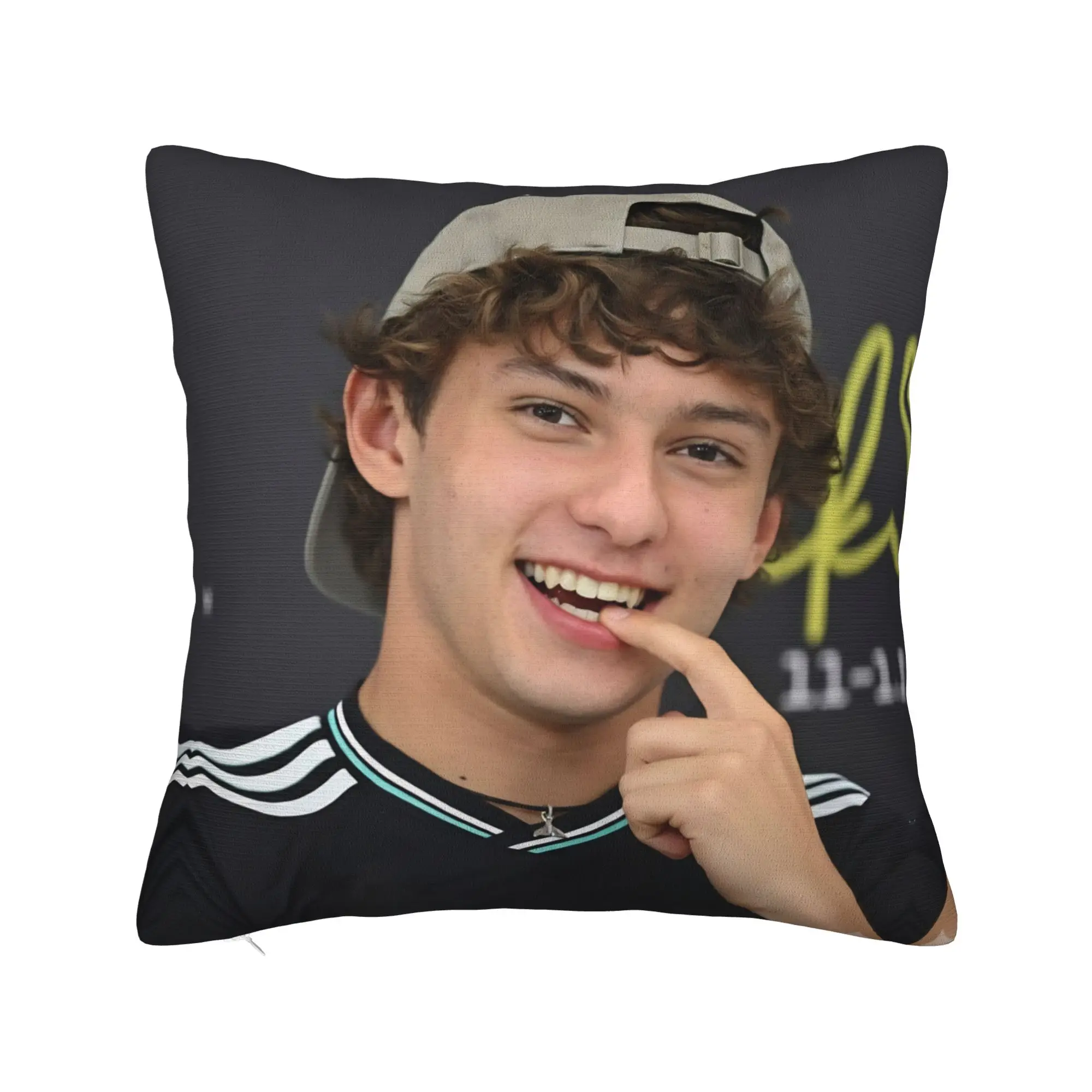 Andrea Kimi Antonelli Driver Square Pillow Case  Cushion Covers Creative Polyester Decor Pillowcover for Home 18