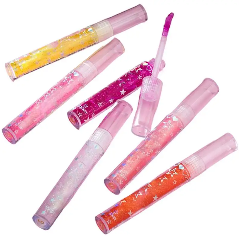 6 stks/set Hydraterende Lipgloss Hydraterende Getinte Lipolie Kit Diep Hydraterende Effect Gekleurde Lipgloss Lipolie GlossLip Voller