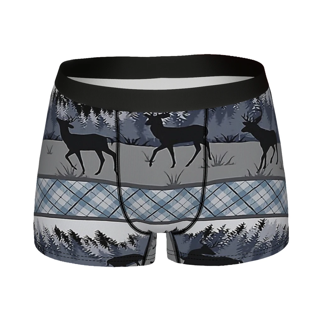 Deer Forest Men Boxer Briefs Underpants Forest Animal Highly Breathable High Quality Gift Idea