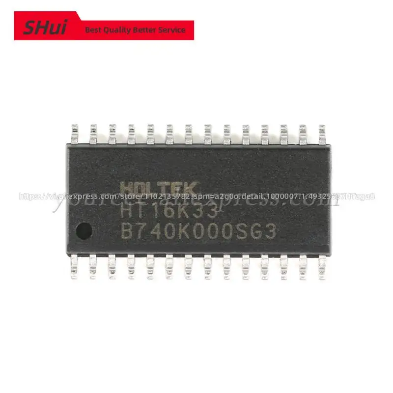 2pcs HT16 HT16K HT16K33 SOP-28 SMD RAM Mapping 16*8 LED Controller Driver Chip IC