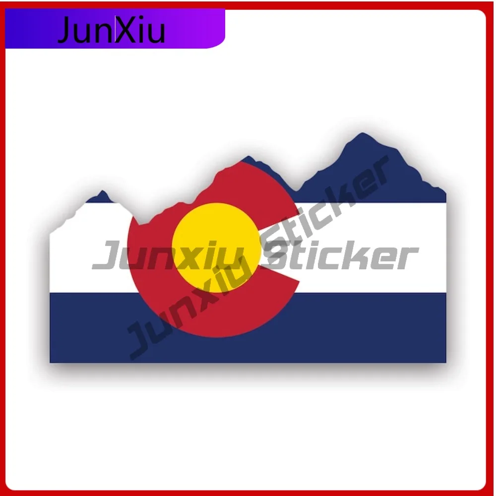 

Colorado State Rocky Mountains Sticker Creative Decals Uv Protected Co Mountain Mt Wilderness Explore Outdoors Hiking State Flag
