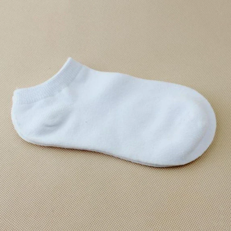 5 Pairs Baby Low Cut Socks Boys Girls White Ankle Socks Soft Newborn Children Comfortable Boat Sock Kids School Sport Clothes