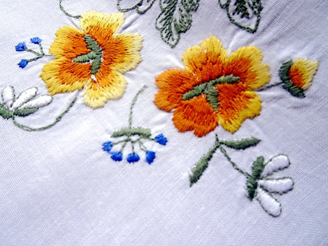 2 pçs algodão puro bordado placemat almofada decorativa vaso almofada 30x45cm