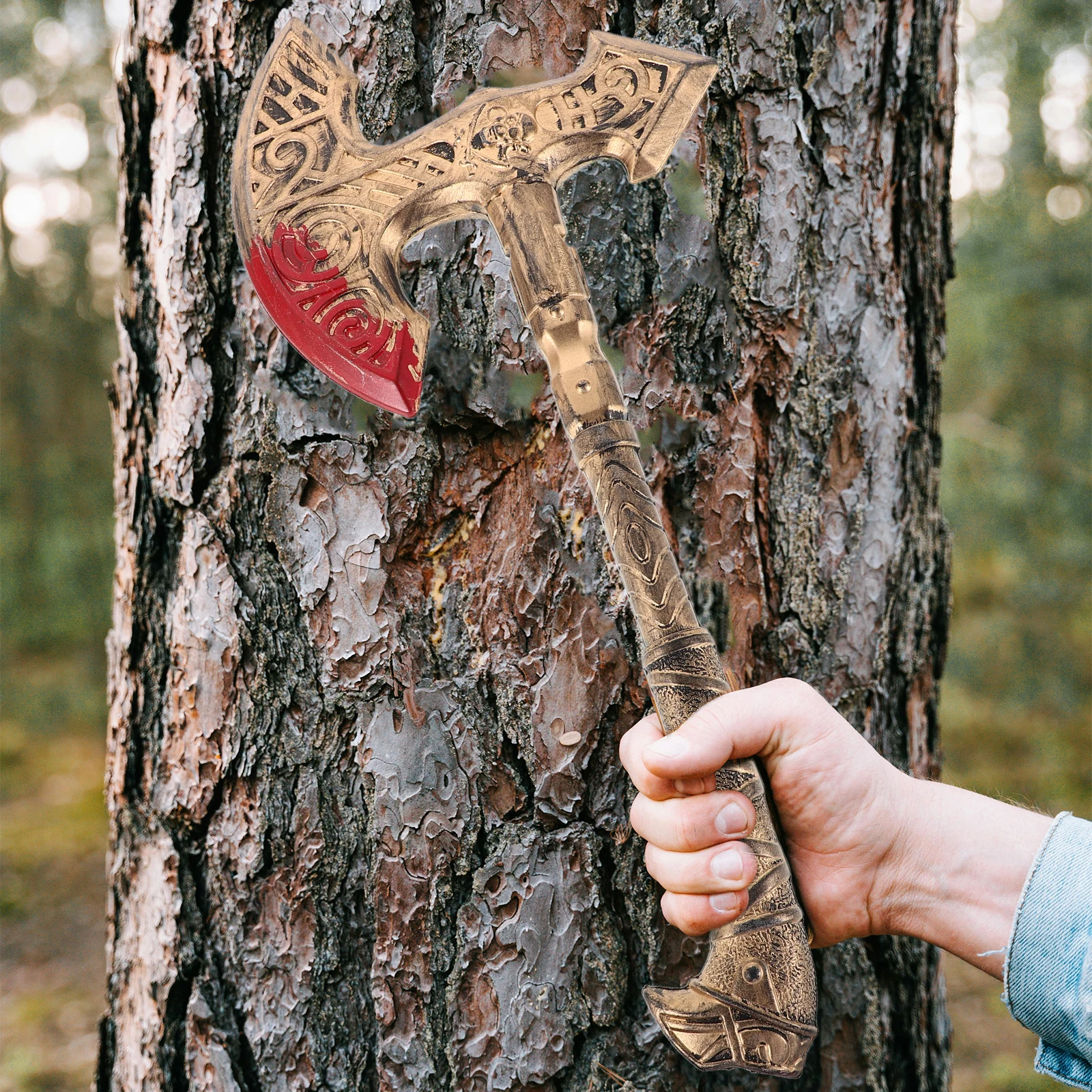 

Realistic Simulated Viking Prop For Halloween Medieval Cosplay Costume Accessory Lightweight Performance Axe Fake
