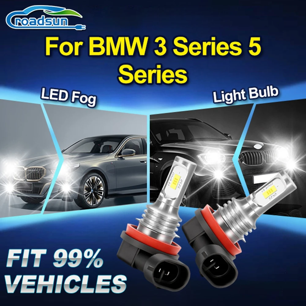 

Super Bright Car Fog Lamp Ampoule 20000LM LED Fog Light Bulb 6000K Canbus No Error Easy To Install For BMW 3 Series 5 Series