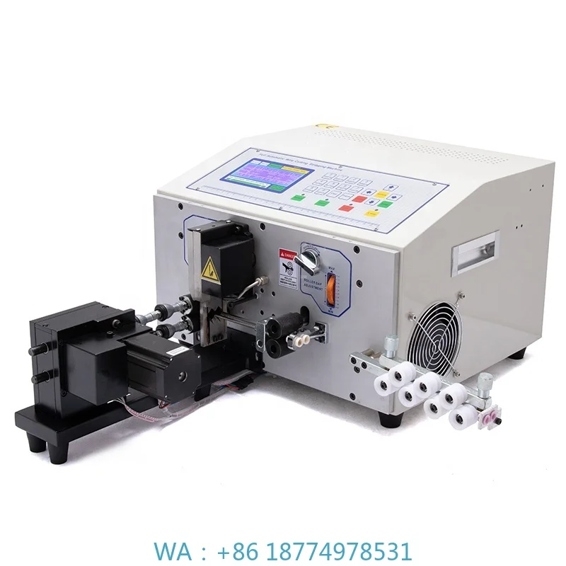 

Cutting Stripping Twisting Machine Bilingual 420*390*280mm for Cable Manufacturing EW-07B Automatic Cable Wire