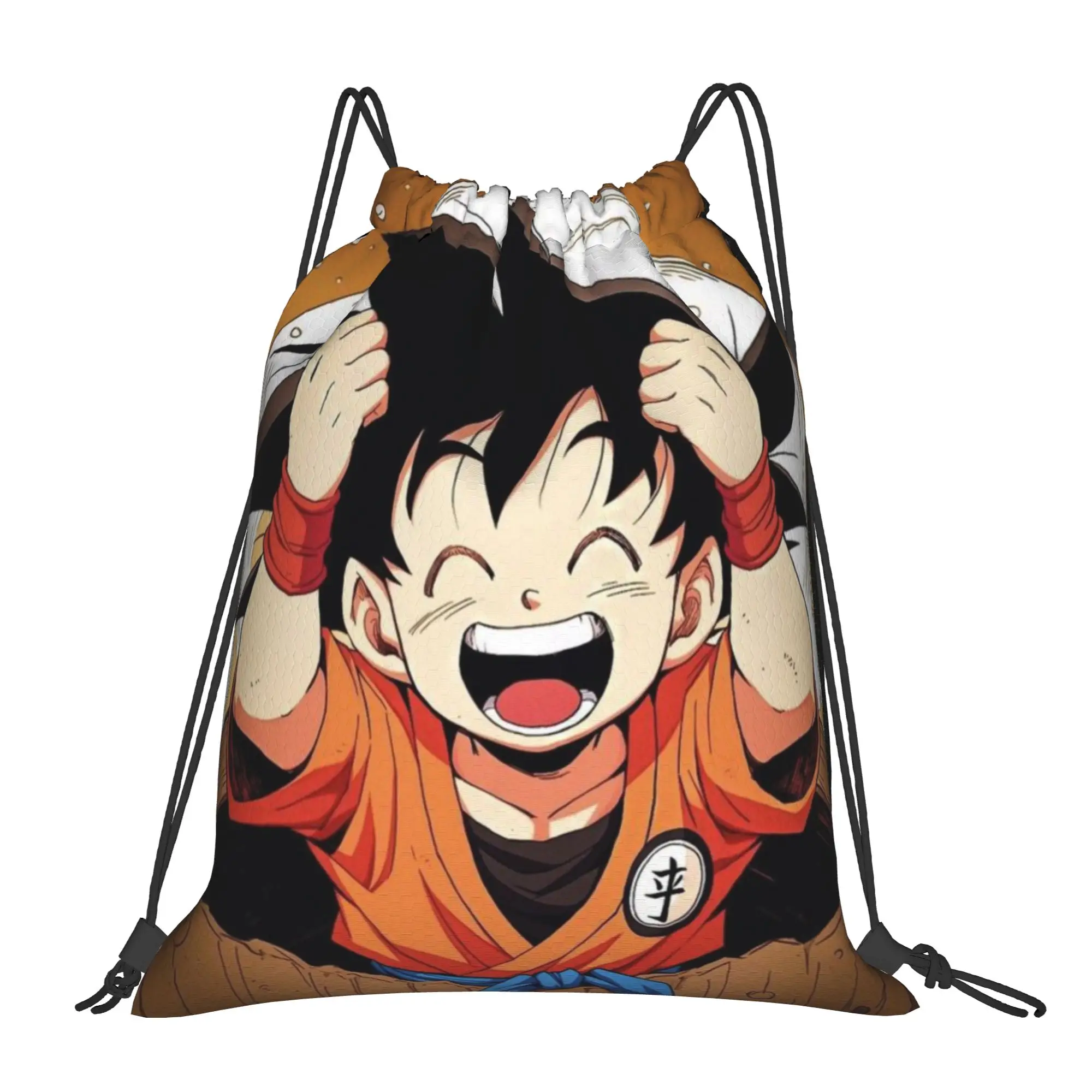 

Сумки на шнурке Combat Dragon Ball для походов, унисекс, для хранения и организации вещей, с карманом на шнурке