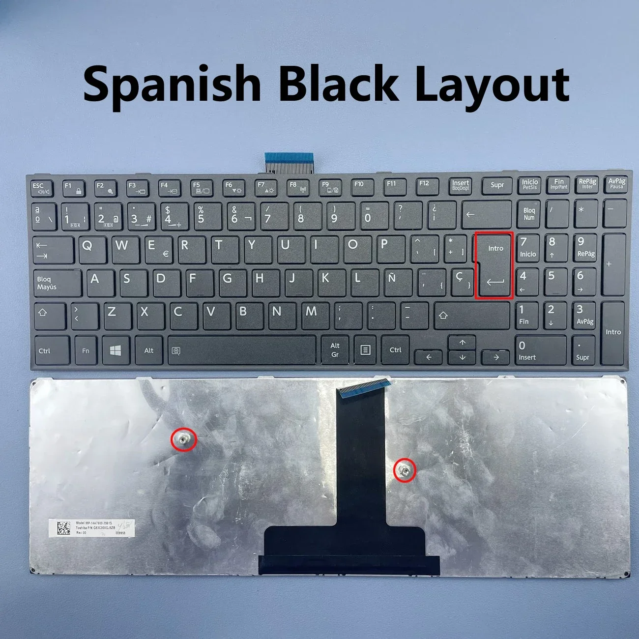 US-Int UK Spanish Laptop Keyboard For Toshiba Satellite Pro R50-C Tecra A50-C Z50-C A50-C-23T -290 -29F -14h -151 -17X Series