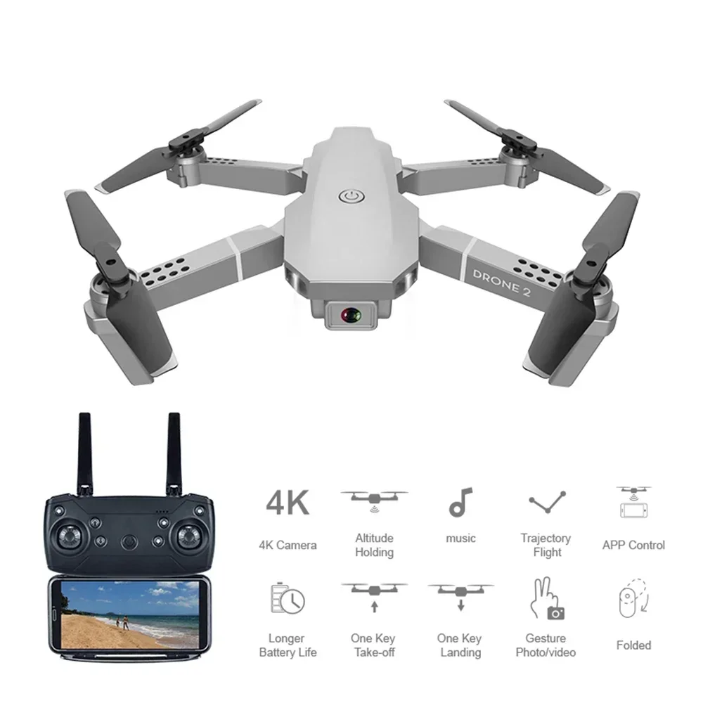 E68 Pro Mini RC Drone 4K HD Professional Wifi FPV Air Pressure Altitude Hold Mode Foldable Quadcopter Toy Camera Drone