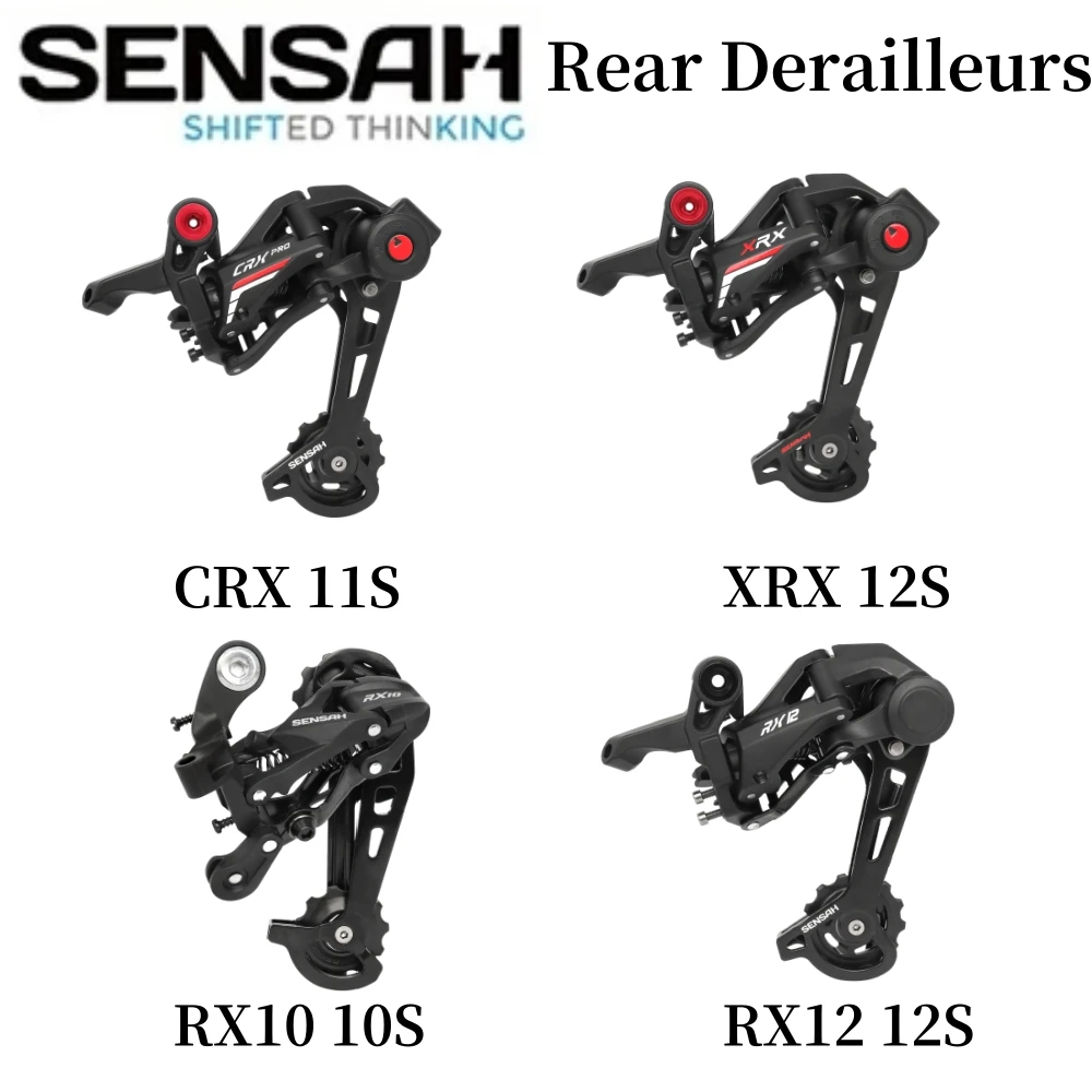 SENSAH 9 10 11 12 Speed Road Bike Rear Derailleurs Carbon MX9 RX10 CRX XRX RX12 Bicycle Derailleurs Parts