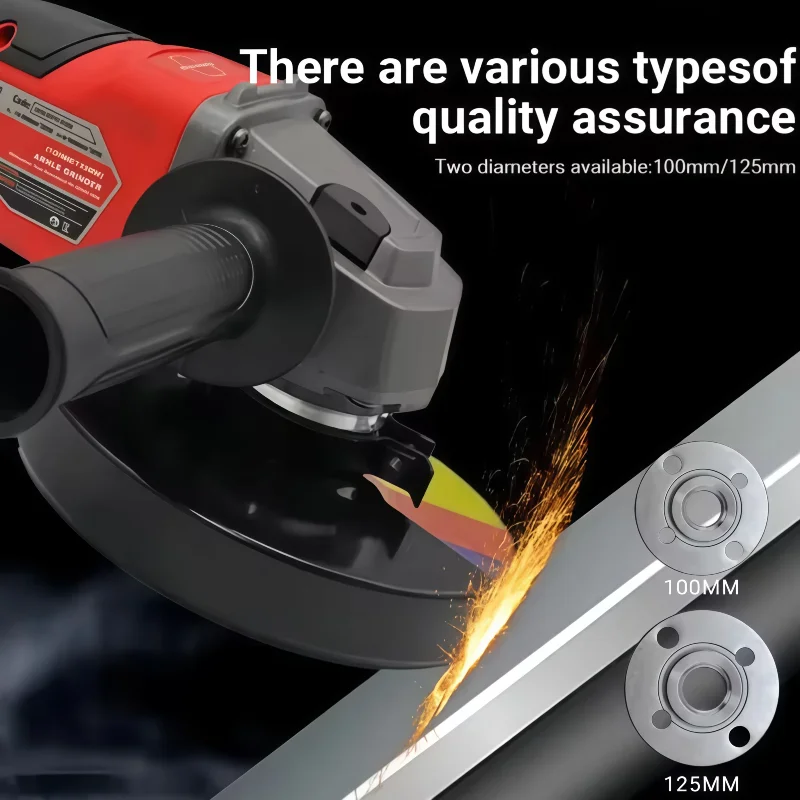 Milwaukee Smerigliatrice angolare senza spazzole 125mm Lucidatrice Macchina da taglio Interruttore a paletta senza blocco Utensili elettrici a batteria