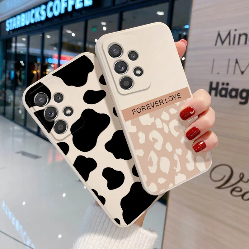 Leopard Case For Samsung A32 Case Cover Samsung A52 A51 A52S A53 A71 A12 A21S S22 Ultra S21 Plus A72 A50 A31 A20S A10S A 32 Case