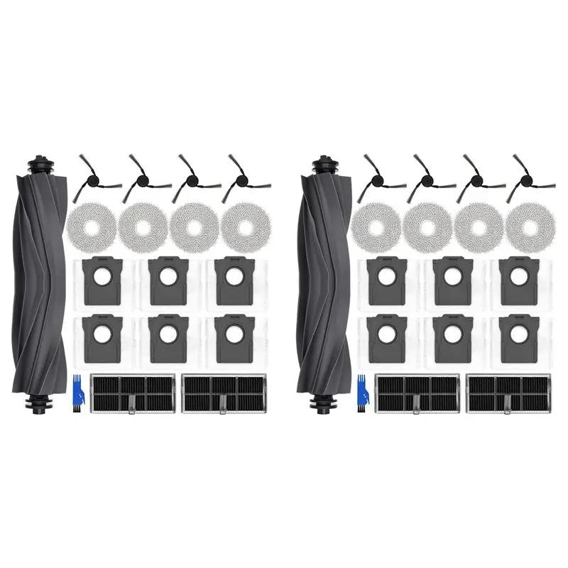 

Набор ABMH-2 для робота-пылесоса Dreame X40 Ultra: основная и боковые щетки, HEPA-фильтр, салфетка для мытья, мешки для сбора пыли, аксессуары.