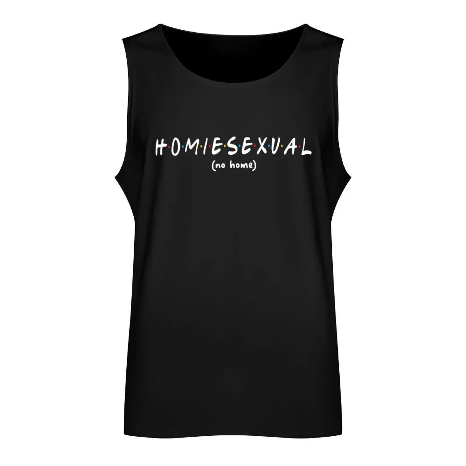 Jidion Homiesexual Meme Tank Top basketball clothing singlets for men sleeveless shirt man gym bodybuilding men