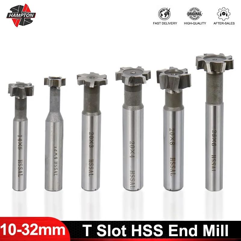 Ferramentas de Fresa de Metal Dureza para Fresa de Metal Fresa de Alta Velocidade em Aço de 10 12 14 16 20 25 30 32 mm