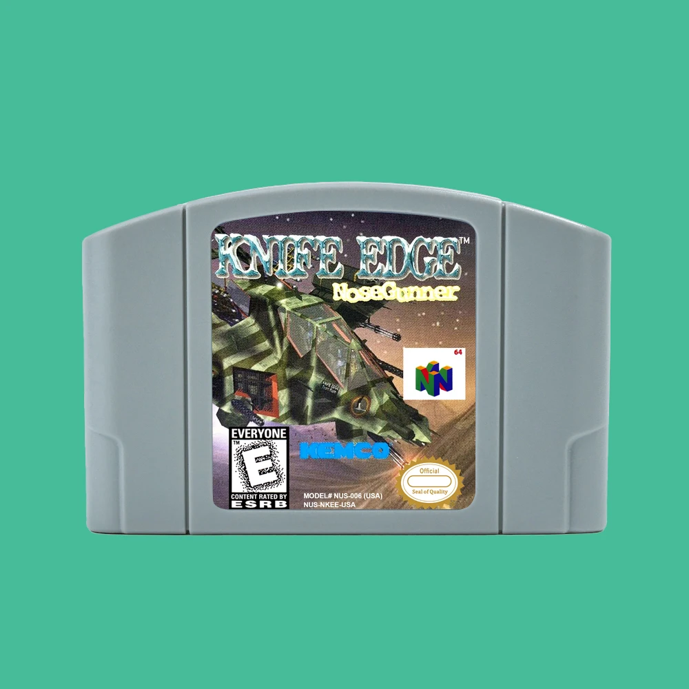 Knife Edge - Nose Gunner 64 Bit Game Cartridge USA NTSC version or EUR PAL version For N64 Consoles