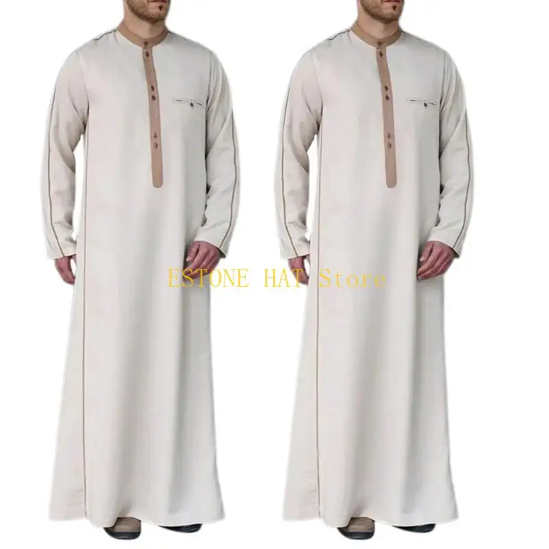 

49MF Мужской кафтан арабский халат мусульман арабский исламский халат мусульманская этническая одежда халат