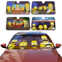 Parasol de coche con dibujos animados Cool S-Simpsons-es, protección Anti-UV, parasol frontal, Protector de refrigeración para Interior de vehículo