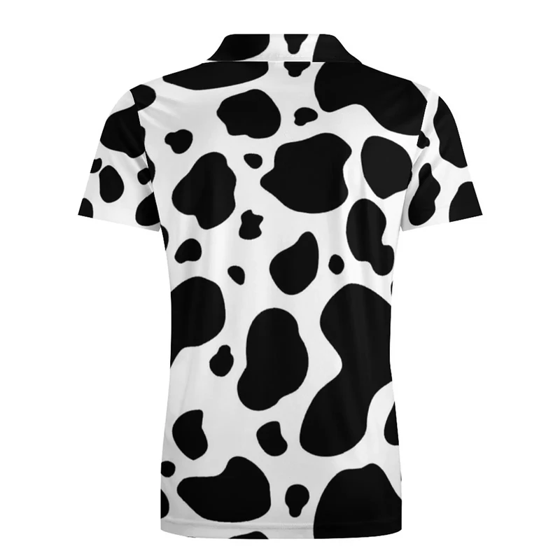 Dalmatian Dog 3D Printed Short Sleeve Polo Shirts For Men Clothes Simple Spot POLO Shirt Casual Love Animal Women Button Tops