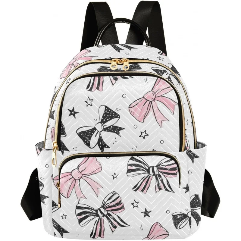 المرأة الأزياء محفظة الانحناء الوردي الأسود البسيطة حقيبة السفر السيدات حقيبة الكتف العمل Daypack 8.5L #1