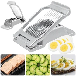 Multifunctional Egg Cutter Aluminium Alloy Egg Slicer Sectioner Cutter Mold Flower-Shape Luncheon Meat Cutter Kitchen Gadgets