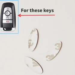 27*12mm DIY Emblem Logo Replacement Sticker Emblem  For Ford remote key shell